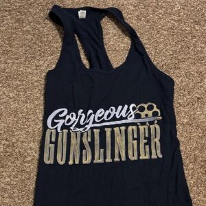 Gorgeous Gunslinger Women's Black Tank Top
